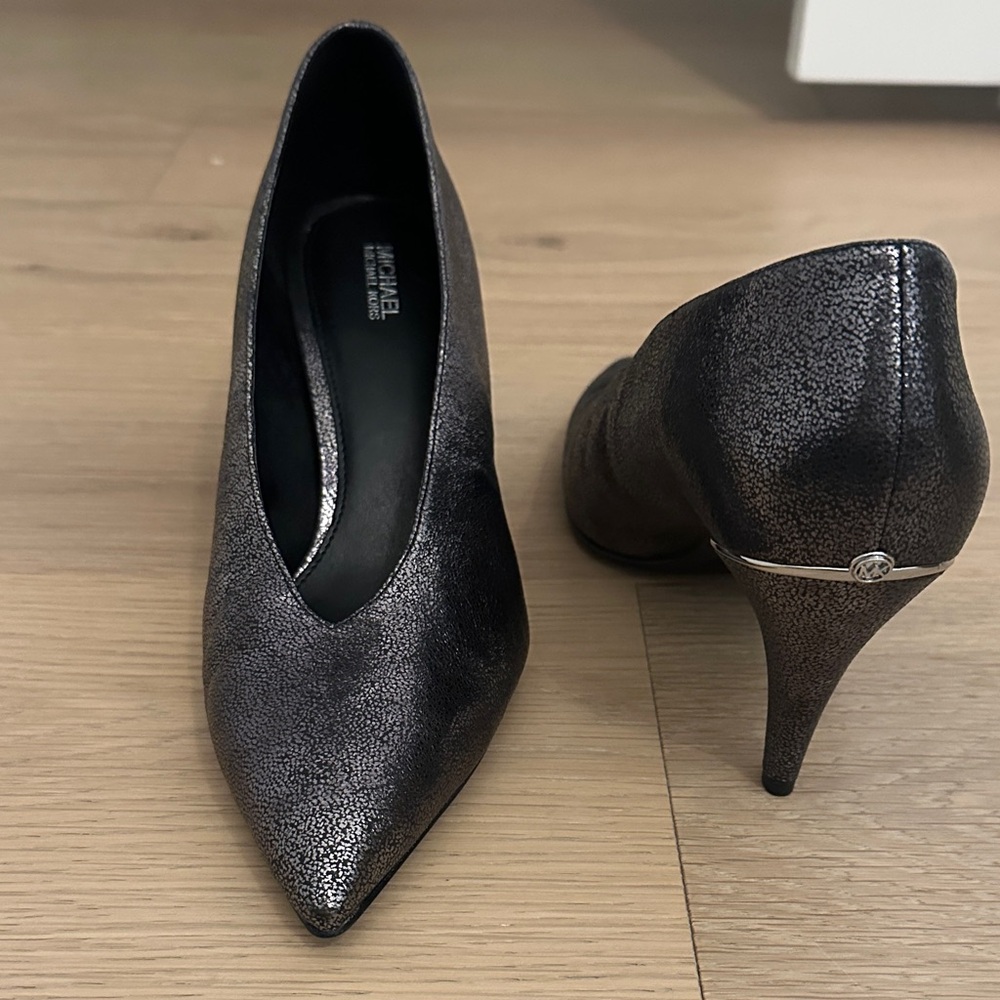 Michael Kors Metallic Black Heels